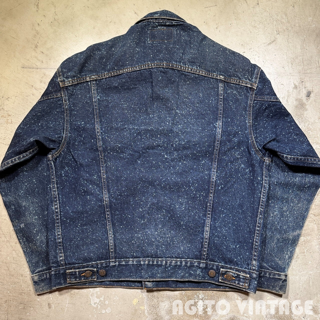 LEVI'S 80s 70507-0229 Galactic Wash Denim Jacket Blue Size M