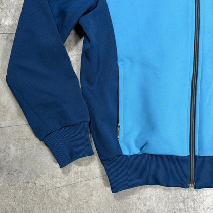 adidas ~80s Descente Track Jacket Blue Trefoil Logo Size S