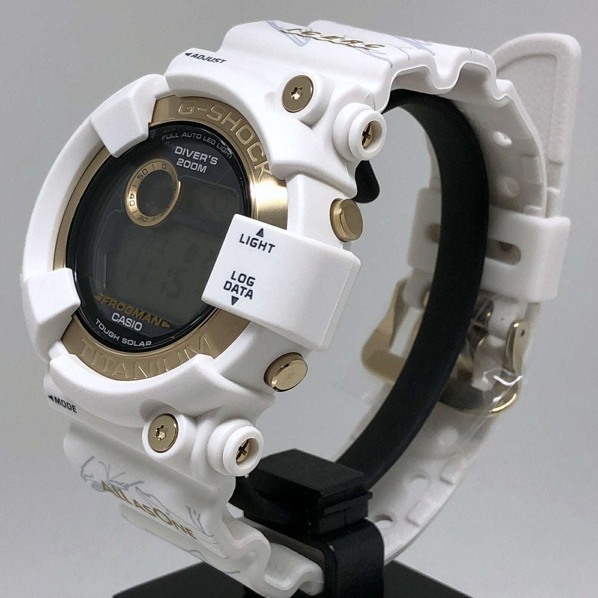 CASIO G-SHOCK FROGMAN GW-8201K-7 I.C.E.R.C. Watch White/Gold