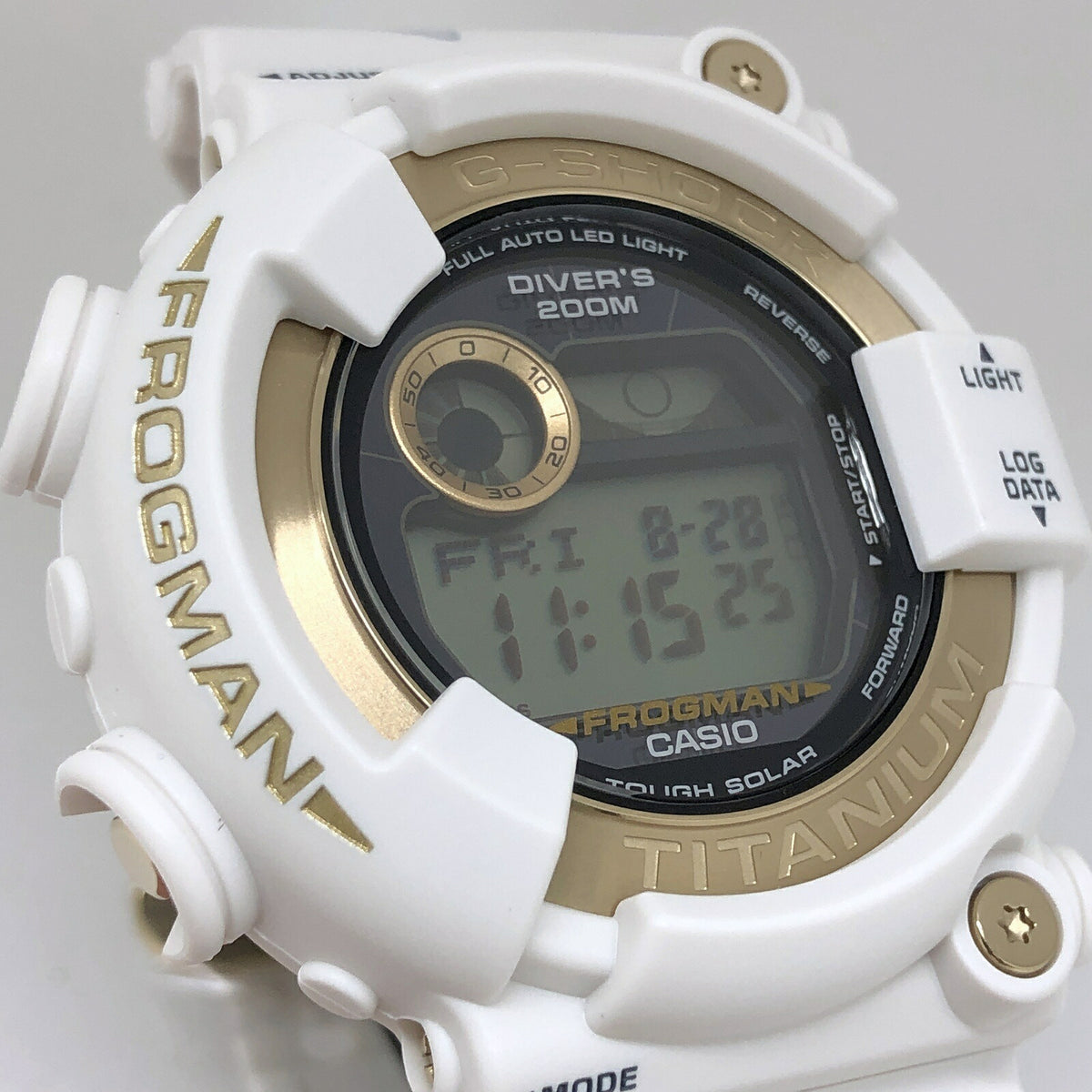 CASIO G-SHOCK FROGMAN GW-8201K-7 I.C.E.R.C. Watch White/Gold