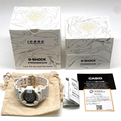 CASIO G-SHOCK FROGMAN GW-8201K-7 I.C.E.R.C. Watch White/Gold