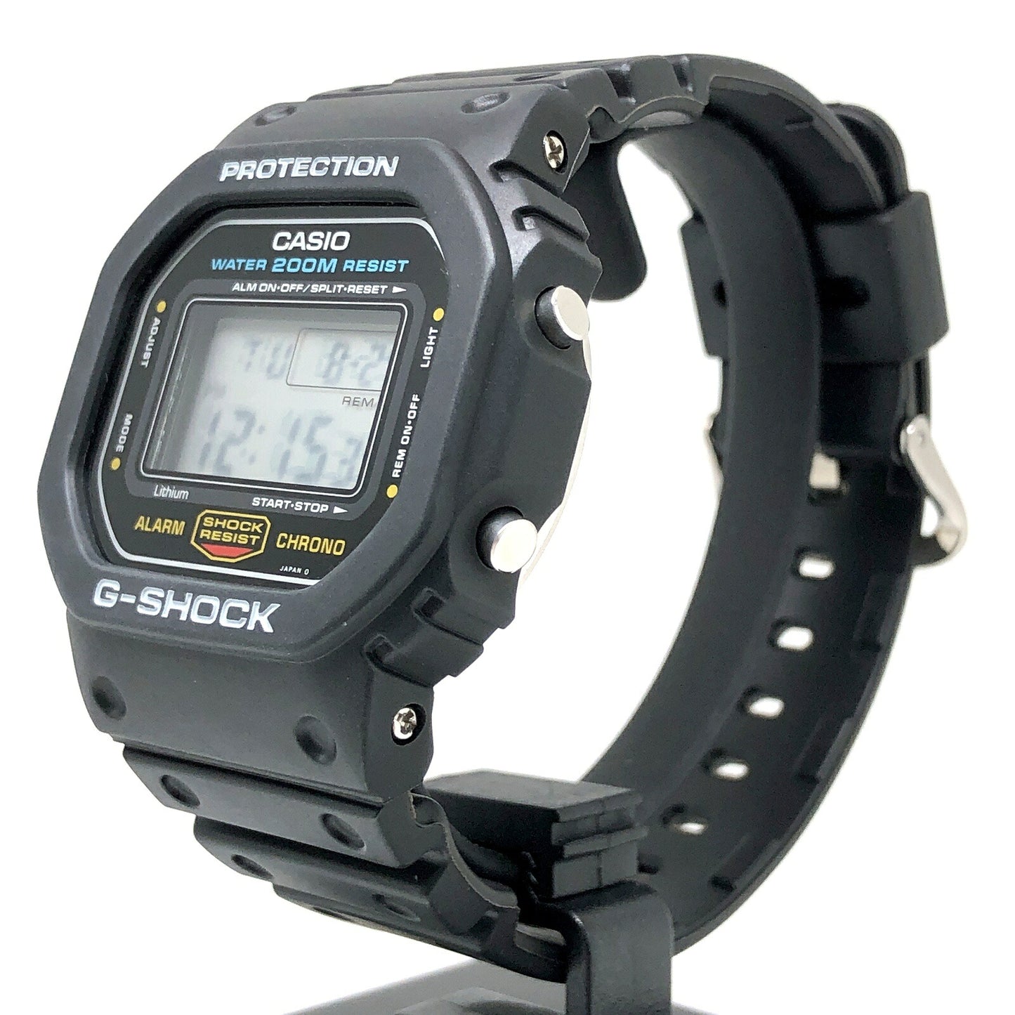 Casio G-SHOCK DW-5600C-1V Speed Model Screw Back Watch