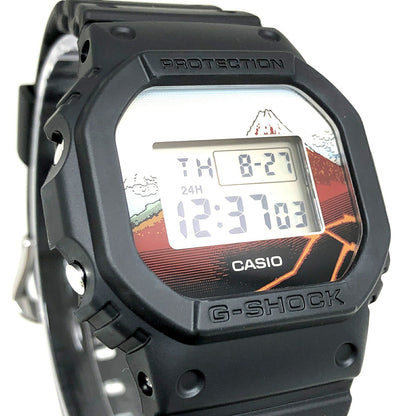 Casio G-SHOCK DW-5600KHSH25-1 Hokusai Fuji LED Watch Black