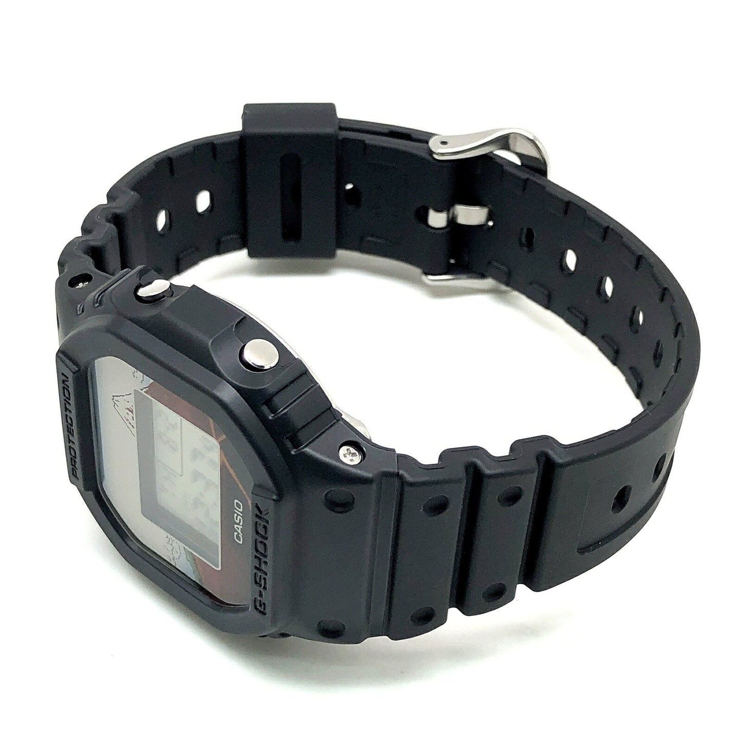 Casio G-SHOCK DW-5600KHSH25-1 Hokusai Fuji LED Watch Black