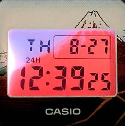 Casio G-SHOCK DW-5600KHSH25-1 Hokusai Fuji LED Watch Black
