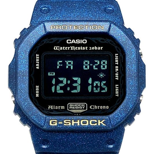 Casio G-SHOCK DW-5600GM-2 Metallix-G Watch Blue Metallic