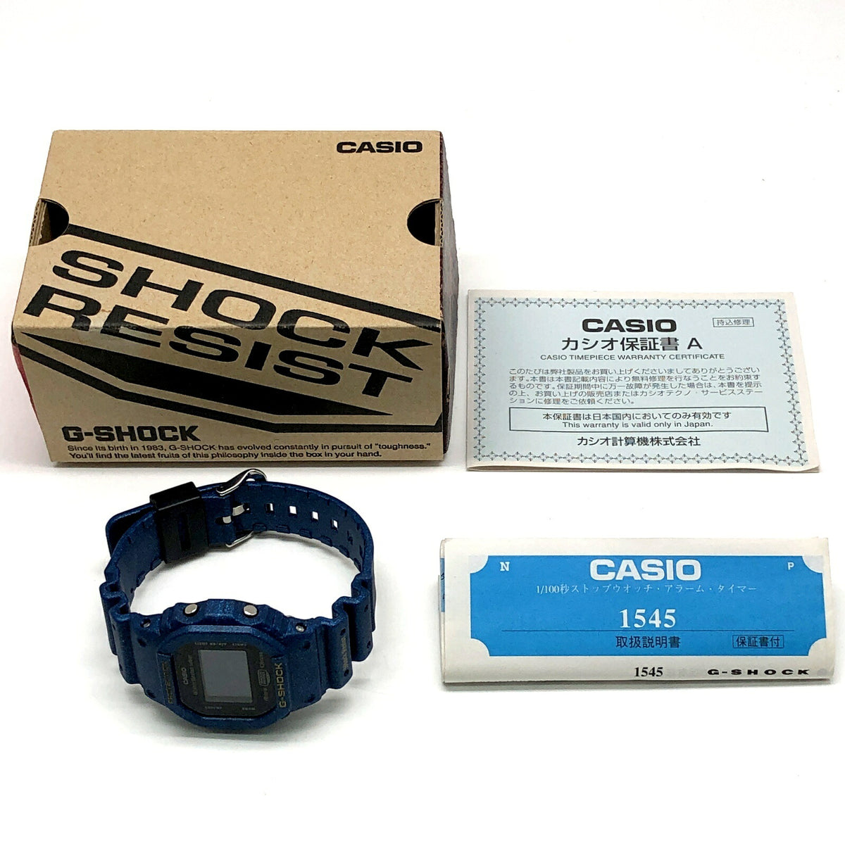 Casio G-SHOCK DW-5600GM-2 Metallix-G Watch Blue Metallic