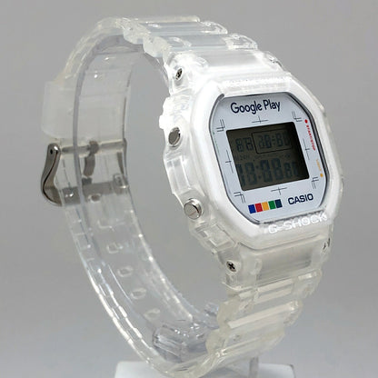Casio G-SHOCK DW-5600X Google Play x BEAMS Watch Clear/White