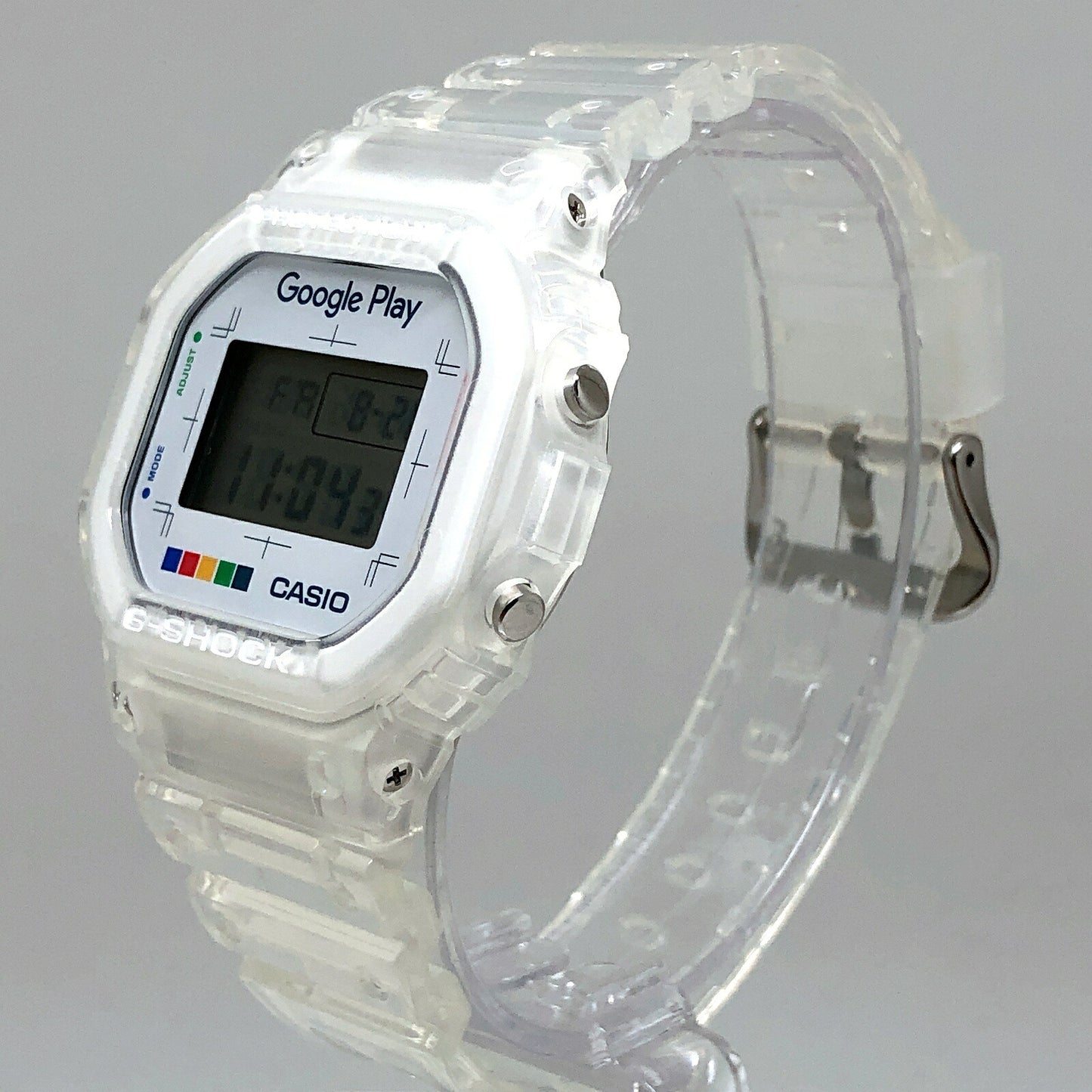 Casio G-SHOCK DW-5600X Google Play x BEAMS Watch Clear/White