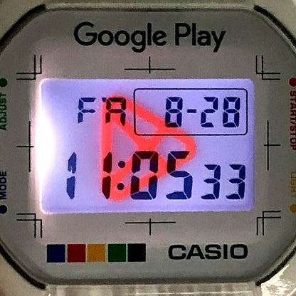 Casio G-SHOCK DW-5600X Google Play x BEAMS Watch Clear/White