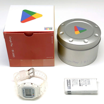 Casio G-SHOCK DW-5600X Google Play x BEAMS Watch Clear/White