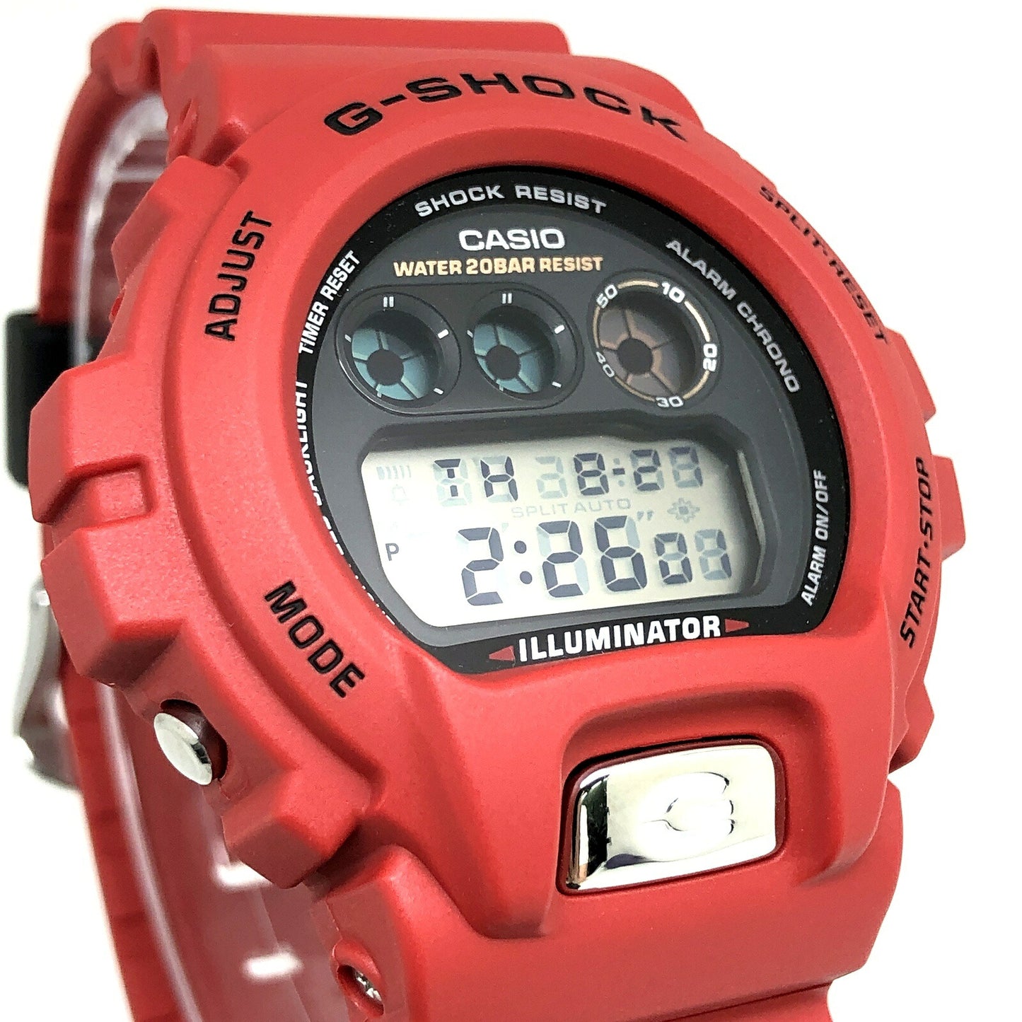 Casio G-SHOCK 6900TR-4 30th Anniv Red 3-Eye Watch