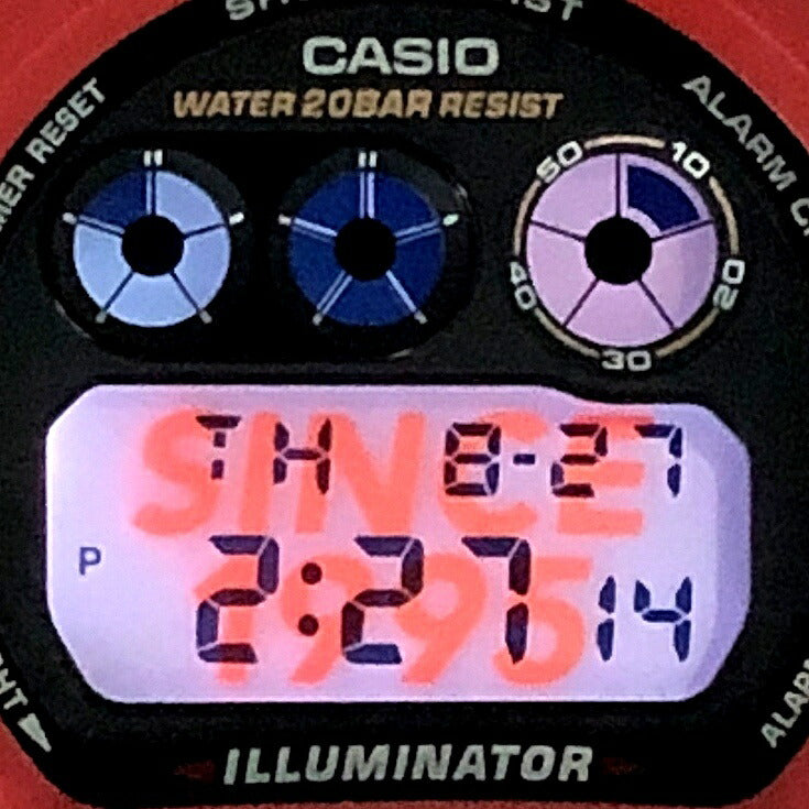 Casio G-SHOCK 6900TR-4 30th Anniv Red 3-Eye Watch