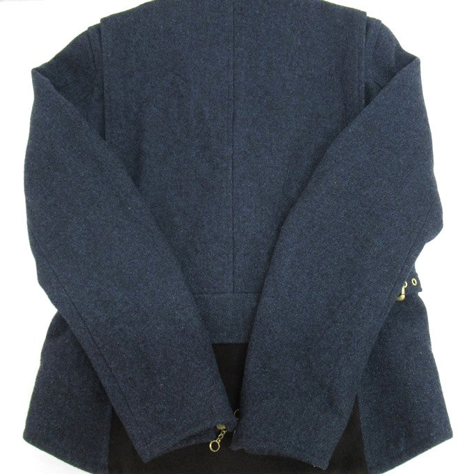 WCM-G Nep Tweed Melton Riders Jacket Navy Size 1