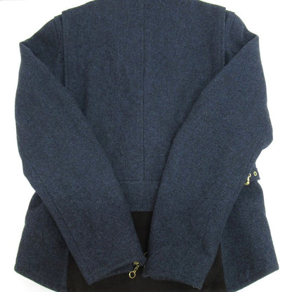 WCM-G Nep Tweed Melton Riders Jacket Navy Size 1