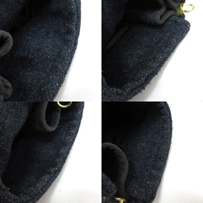 WCM-G Nep Tweed Melton Riders Jacket Navy Size 1