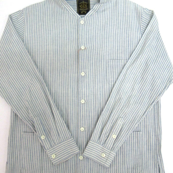 GYPSY&SONS Stripe Band Collar Shirt Multi Size L