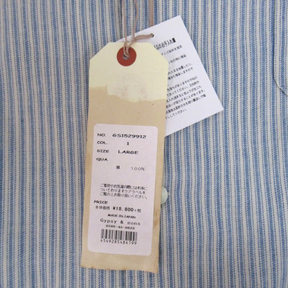 GYPSY&SONS Stripe Band Collar Shirt Multi Size L