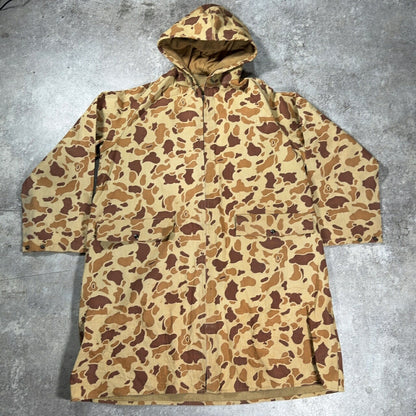 VINTAGE 60s 70s Duck Hunter Camo TALON Hooded Coat Size M