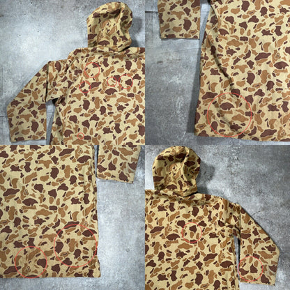 VINTAGE 60s 70s Duck Hunter Camo TALON Hooded Coat Size M