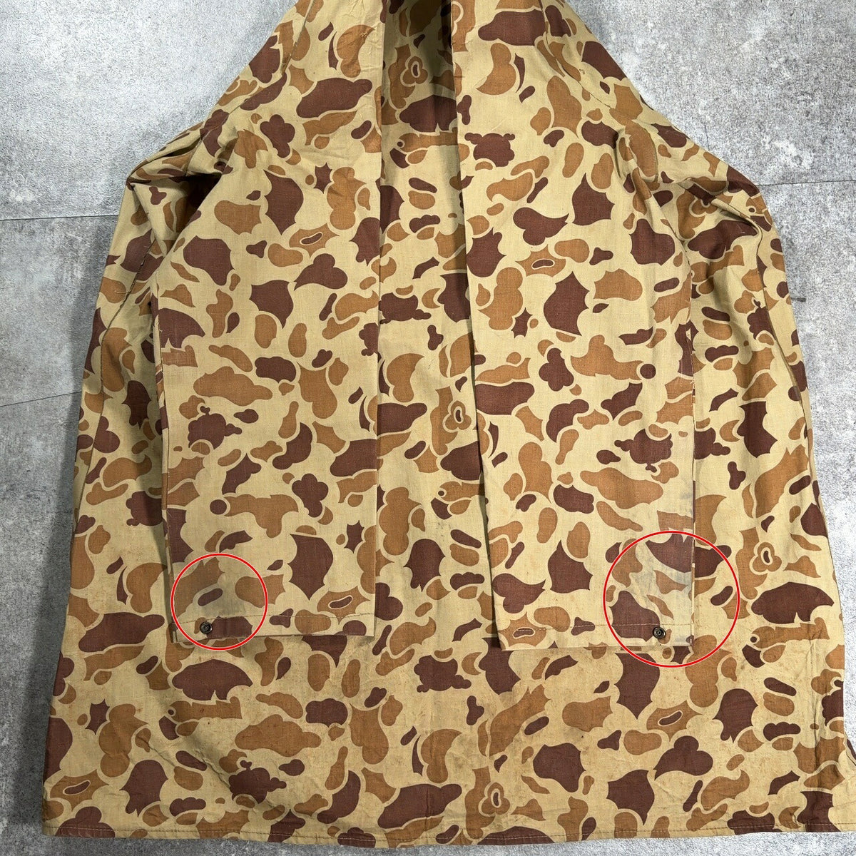 VINTAGE 60s 70s Duck Hunter Camo TALON Hooded Coat Size M