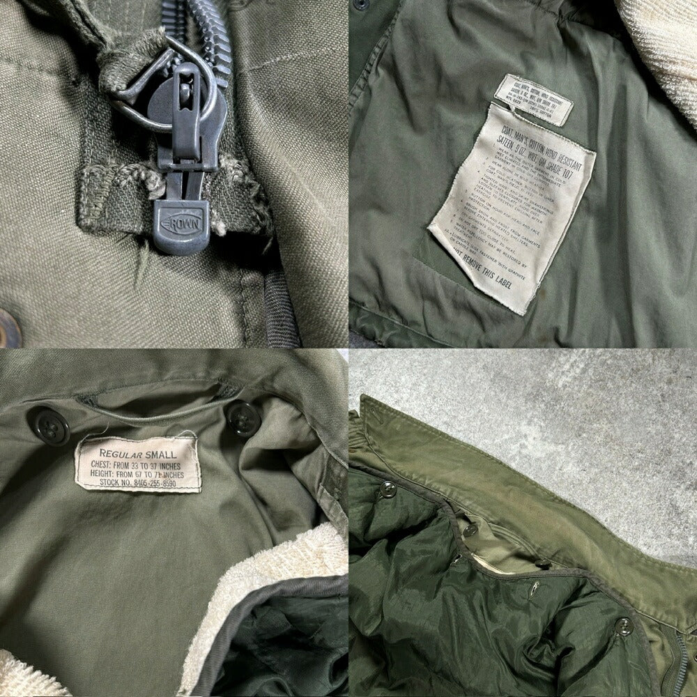 US ARMY M- 60s M-51 Field Jacket Green Size REGULAR SMALL