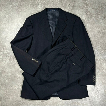 POLO by Ralph Lauren 90s Wool 3-Button Suit Size C96-W84-T180 A7