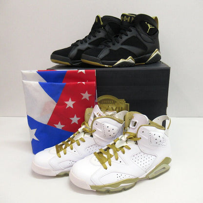 NIKE AIR JORDAN 7 Retro "Golden Multi Sneakers Size 26.5cm