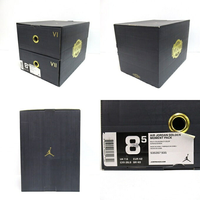 NIKE AIR JORDAN 7 Retro "Golden Multi Sneakers Size 26.5cm