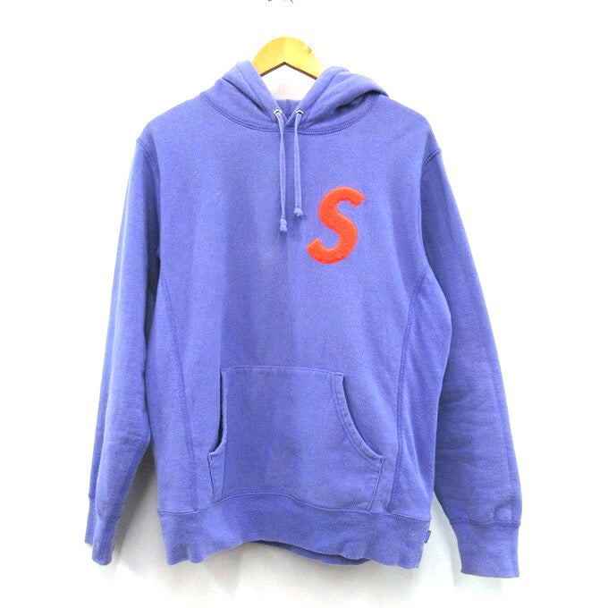 Supreme 19FW S Logo Pullover Hoodie Purple Size M