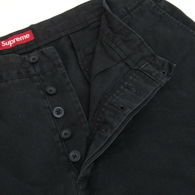 Supreme 25SS Pin Up Chino Pants Black Size 36