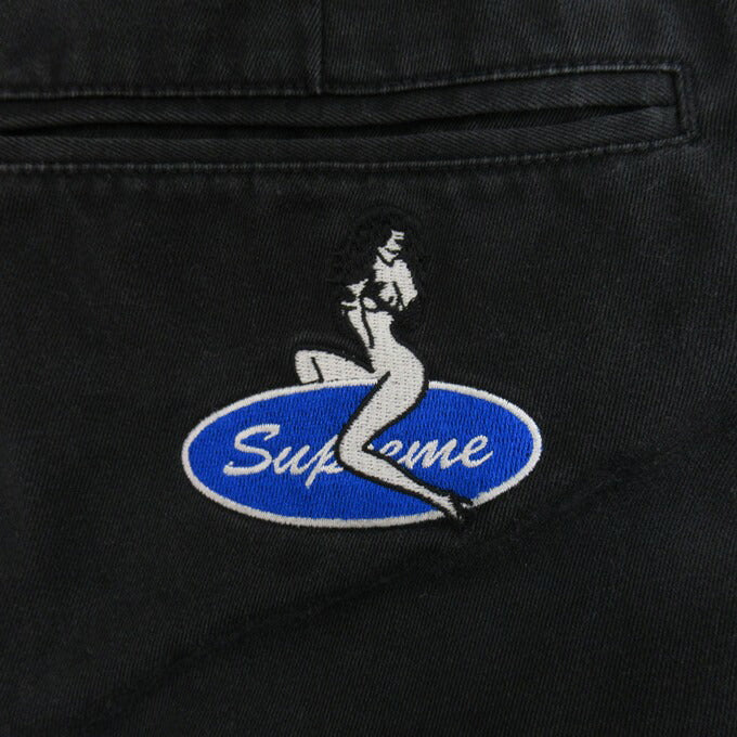 Supreme 25SS Pin Up Chino Pants Black Size 36
