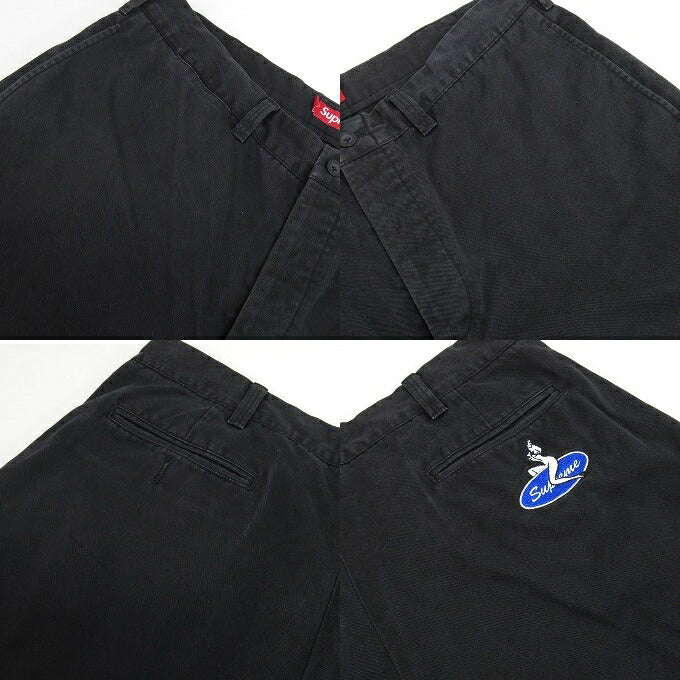Supreme 25SS Pin Up Chino Pants Black Size 36