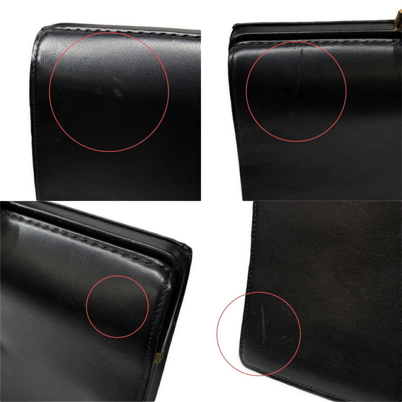 PORTER Black Leather Dulles Business Bag