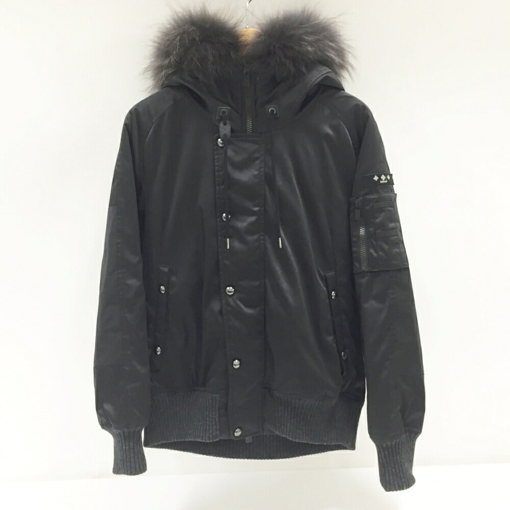 TATRAS PERUGIA Black Raccoon Fur Down Jacket Size 01