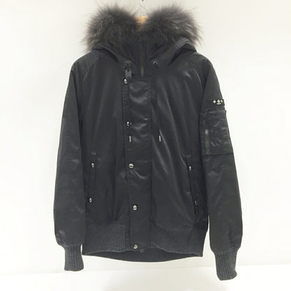 TATRAS PERUGIA Black Raccoon Fur Down Jacket Size 01