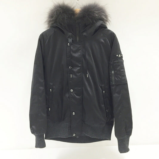 TATRAS PERUGIA Black Raccoon Fur Down Jacket Size 01