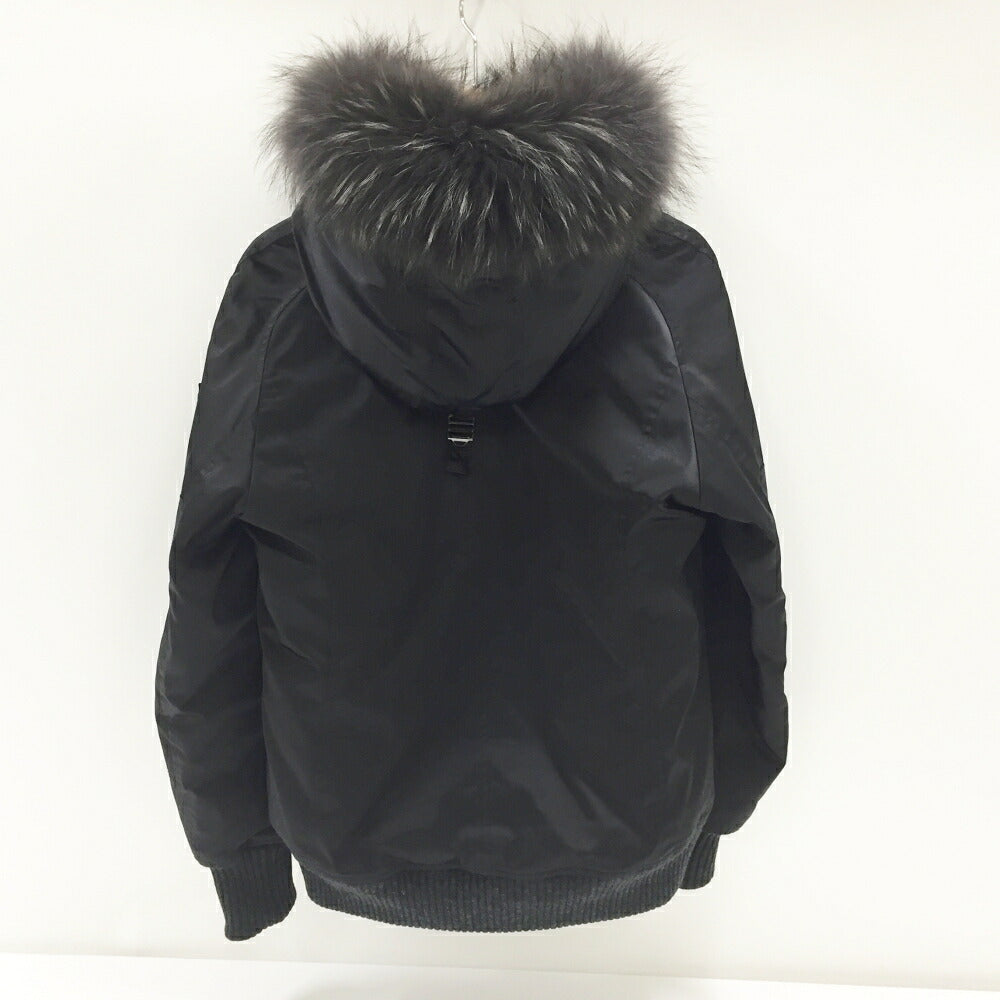 TATRAS PERUGIA Black Raccoon Fur Down Jacket Size 01