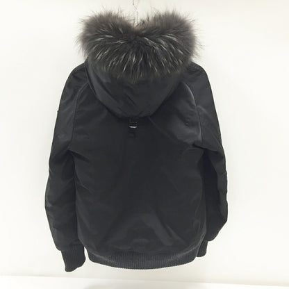 TATRAS PERUGIA Black Raccoon Fur Down Jacket Size 01