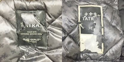 TATRAS PERUGIA Black Raccoon Fur Down Jacket Size 01