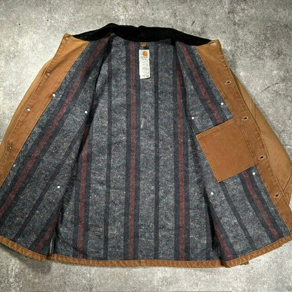Carhartt 00s Michigan Chore Work Jacket Brown Size 2XL