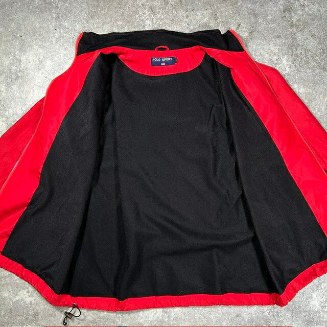 POLO SPORT 90s Ralph Lauren Nylon Logo Jacket Red Size L