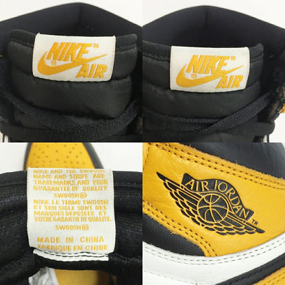 Nike Air Jordan 1 Retro High OG Taxi/Black Sneakers Size 9