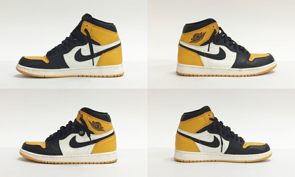 Nike Air Jordan 1 Retro High OG Taxi/Black Sneakers Size 9