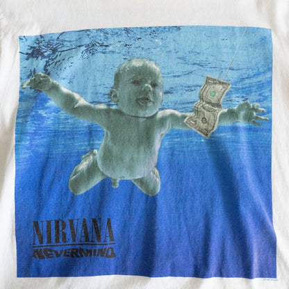 NIRVANA NEVERMIND 90S Nirvana Nevermind Ringer T-shirt Size M