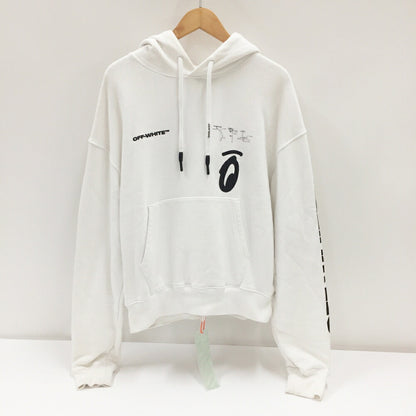 OFF-WHITE Abstract Split Arrows Slim Hoodie White Size XS