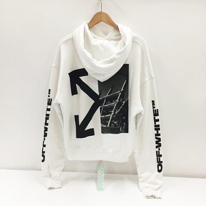 OFF-WHITE Abstract Split Arrows Slim Hoodie White Size XS