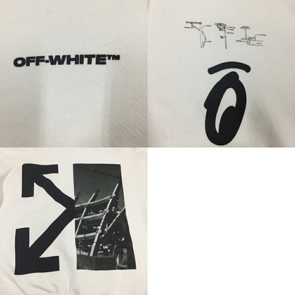 OFF-WHITE Abstract Split Arrows Slim Hoodie White Size XS