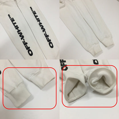 OFF-WHITE Abstract Split Arrows Slim Hoodie White Size XS