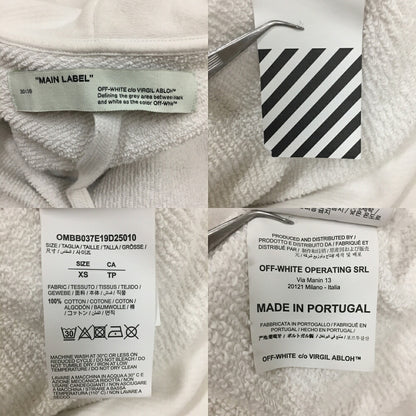 OFF-WHITE Abstract Split Arrows Slim Hoodie White Size XS